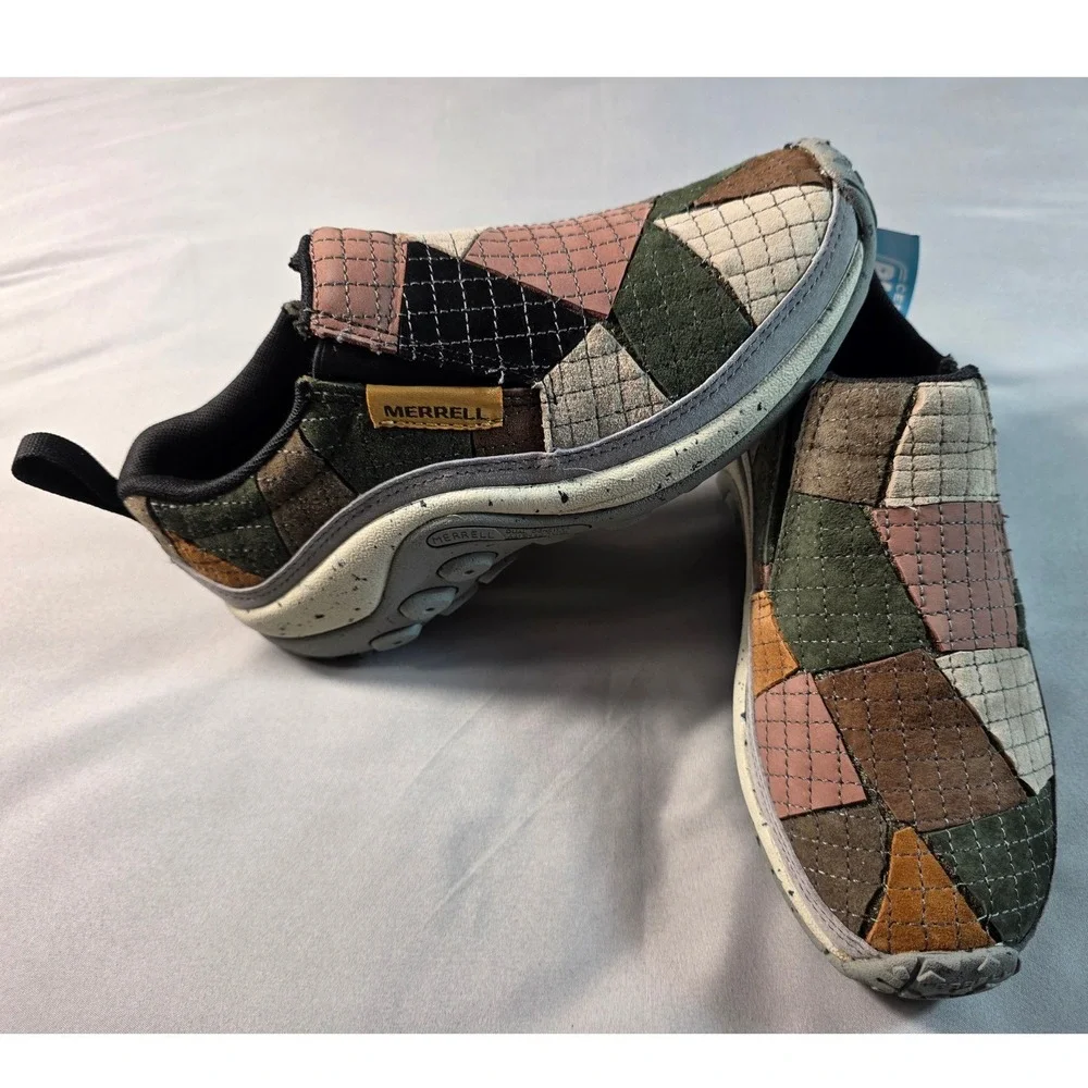 Merrell Jungle Moc Scrap Mens Size 4 Multi Color Patchwork Slip On J004243 NEW